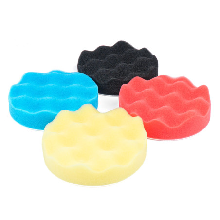 Set för polering av kardborrepolersvamp 4 st. 125 mm amio-03710