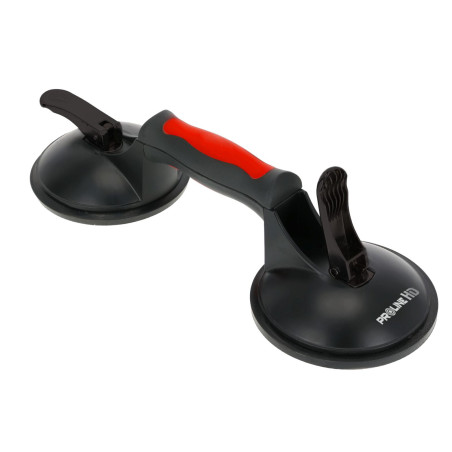 Handtag sugkopp för fönster, alu., 2x123mm, max. 120kg, Proline HD