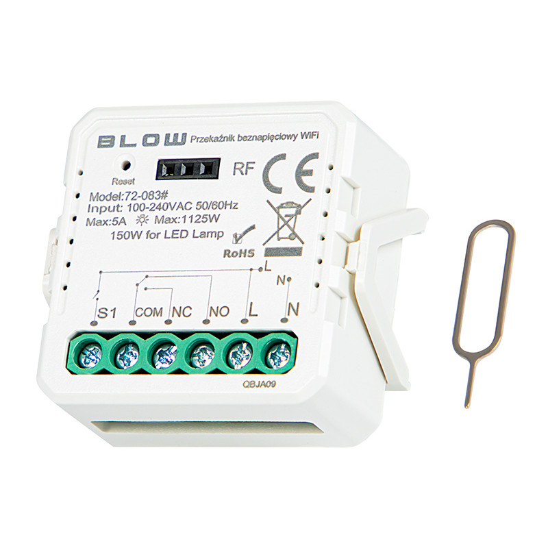 72-083- Intelligent trådlös nätverksrelä från Tuya