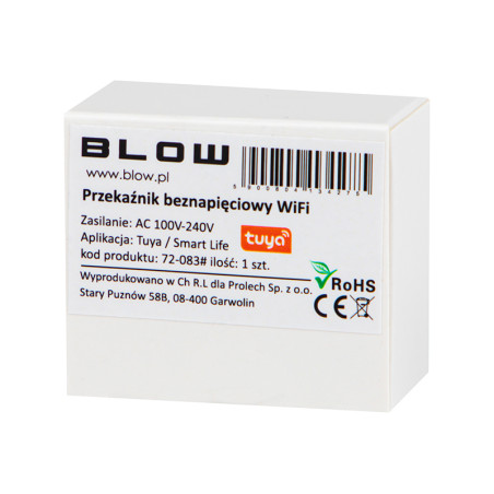 72-083- Intelligent trådlös nätverksrelä från Tuya