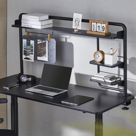 Hylla för skrivbord Ergo Office, klämma, ER-452