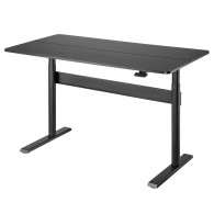 Skrivbord med bordsskiva 140x68cm Ergo Office, gasfjäder, höjdjustering, för sittande/stående arbete, max höjd 115cm, ER.
