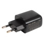76-019- Nätadapter USB + USB-C QC 20W