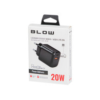 76-019- Ładowarka sieciowa gniazdo usb + usb-c qc 20w'