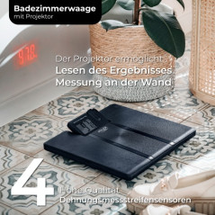 AD 8182 Badrumsvåg med projektor