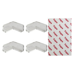 69-032 - Hörnskydd 4 st platta genomskinliga