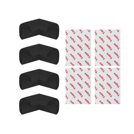 69-033 - Hörnskydd 4 st svarta