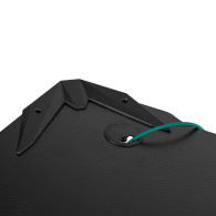 Svart stort NanoRS gamingbord, max 150 kg, höjd 750 mm, 110x60x1,5 cm, mugg- och hörlurshållare, RS345.