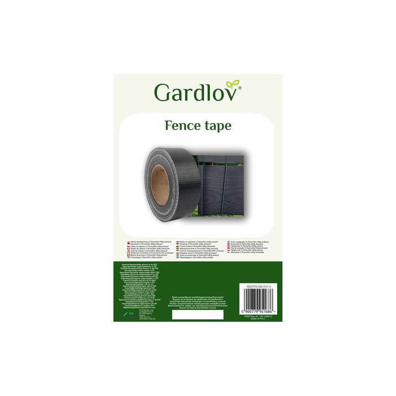 Stängselband 4,75cmx35m 450g antracit 23910