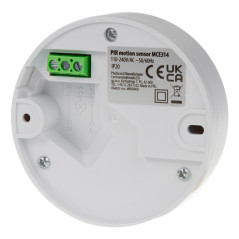Rörelsedetektor PIR Maclean, räckvidd 6m, takmonterad, max belastning 1200W, IP20, MCE314 W | HandlaSmidigt.se