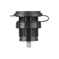 75-699- Ładowarka samochodowa montażowa usb+usb-c m18a woltomierz