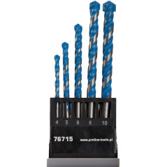 Borrmaskiner av kol-titan, universella, 5 stycken (4,5,6,8,10), proline