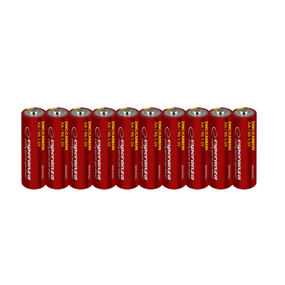 EZB201 Esperanza batteri zn-c aa 10 stycken EZB201 Esperanza batteri zn-c aa 10 stycken