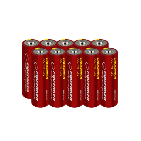 EZB202 Esperanza batteri zn-c aa 10-pack blister | HandlaSmidigt.se