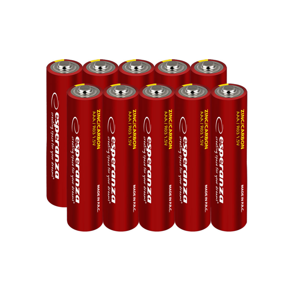 EZB205 Esperanza batteri zn-c aaa 10-pack blister EZB205 Esperanza batteri zn-c aaa 10-pack blister
