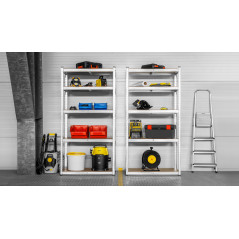 Hyllan för lagring av metall 205x120x45 silver Rebel.