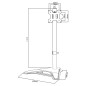 Monitorfäste Maclean, max VESA 100x100, 13-27 tum, 8 kg, MC-987