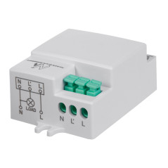 Mikrovågsrörelsesensorn Maclean, räckvidd 8m, max. belastning 1200W, IP20, 5,8 GHz, MCE316 | HandlaSmidigt.se