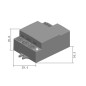 Mikrovågsrörelsesensorn Maclean, räckvidd 8m, max. belastning 1200W, IP20, 5,8 GHz, MCE316