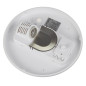 Taklampa 1xE27 med Maclean-sensor, mikrovågssensor, PMMA-skärm, maxbelastning 25W, IP20, MCE309