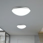 Taklampa 1xE27 med Maclean-sensor, mikrovågssensor, PMMA-skärm, maxbelastning 25W, IP20, MCE309