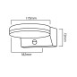 LED-lampa med rörelsesensor från Maclean, PIR-rörelsessensor, vit färg, 15W, IP65, 1560lm, neutral vit färgtemperatur (4000K) MC