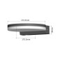 LED-lampa Maclean, vit färg, 15W, IP65, 1300lm, neutral vit färgtemperatur (4000K) MCE346 W