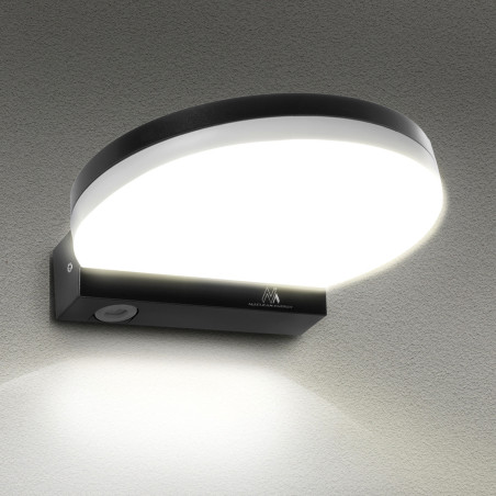LED-lampa Maclean, svart färg, 15W, IP65, 1300lm, neutral vit färg (4000K) MCE346 B
