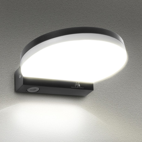 LED-lampa Maclean, grå färg, 15W, IP65, 1300lm, neutral vit färgtemperatur (4000K) MCE346 GR