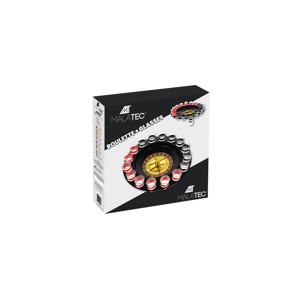 Roulette + glas 23463