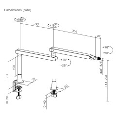 Professionellt mikrofonfäste från Maclean, arm, max 2 kg, MC-971. | HandlaSmidigt.se