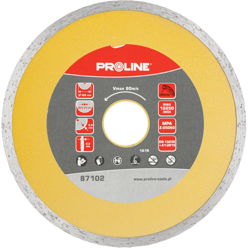 Diamantskiva hel (byggm.) 125*2.2*5.0*22.23 proline