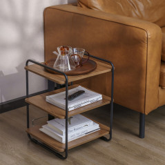 Stilig Maclean hylla med 3 hyllor, max 90 kg, 454x400x496mm, MC-978. | HandlaSmidigt.se