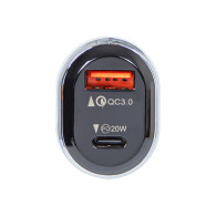 75-777- Bil laddare `g38a 2x.usb-a+usb-c 38w