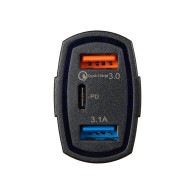 75-780- Bil laddare g31a 3x usb-c+2xusb-a