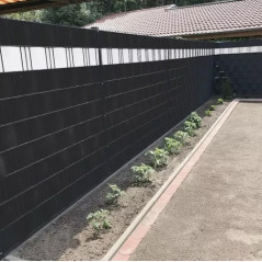 Stängselband 19cmx35m 450g/m2 svart 23698