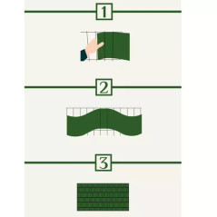 Stängselband 19cmx35m 450g/m2 brun 23702