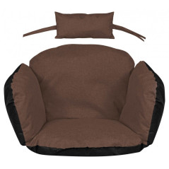 TRÄDGÅRDSKUDDE STORKBO 112x113CM MED HUVUDSTÖD BRUN | HandlaSmidigt.se