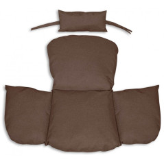 TRÄDGÅRDSKUDDE STORKBO 112x113CM MED HUVUDSTÖD BRUN | HandlaSmidigt.se