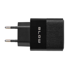 76-021- Nätadapter USB + USB-C QC+PD 20W