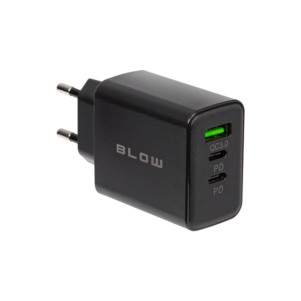 76-025- Nätadapter USB-uttag + USB-Cx2 QC+PD 40W 76-025- Nätadapter USB-uttag + USB-Cx2 QC+PD 40W