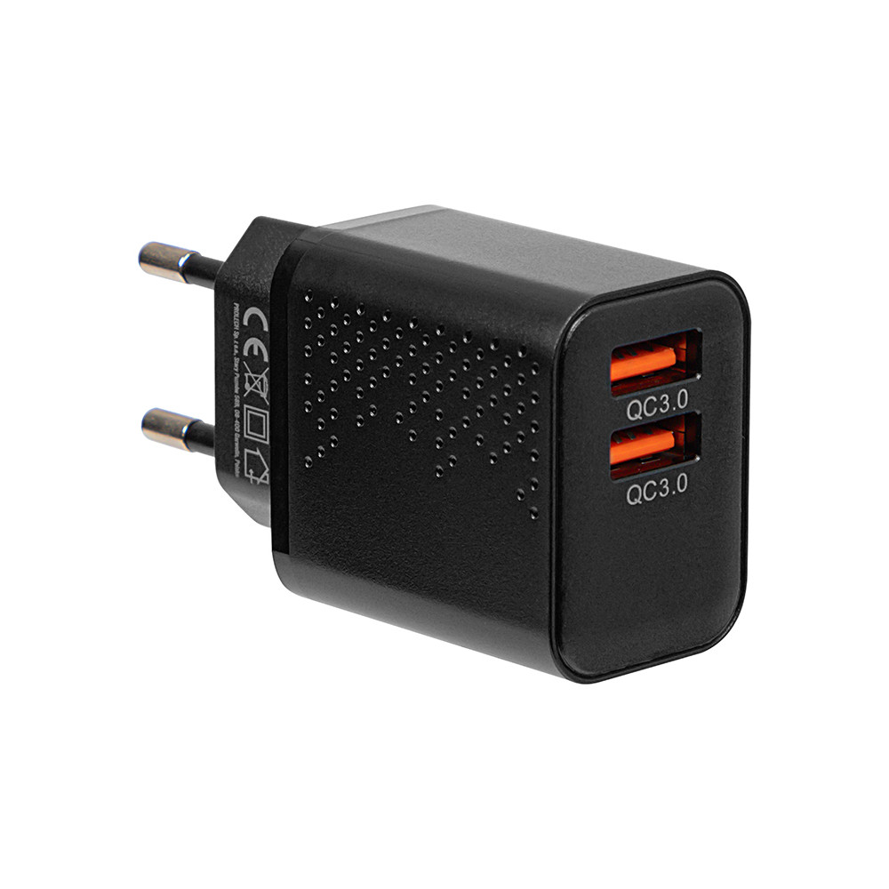 76-024- Nätadapter med dubbla USB-uttag qc 36w 76-024- Nätadapter med dubbla USB-uttag qc 36w