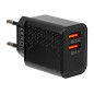 76-024- Nätadapter med dubbla USB-uttag qc 36w