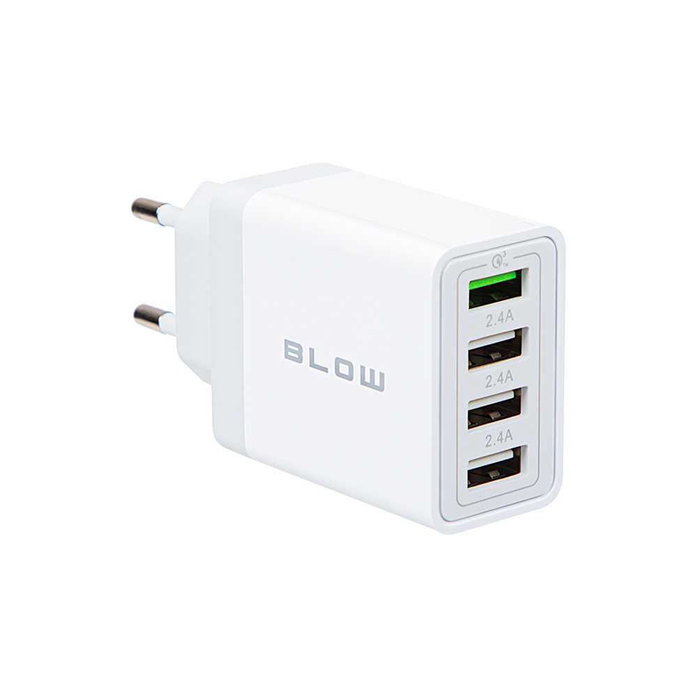 76-026- Nätadapter med 3 USB-uttag + USB QC 30W 76-026- Nätadapter med 3 USB-uttag + USB QC 30W
