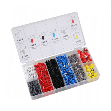 Set med isolerad kabeländ + pressverktyg E6223