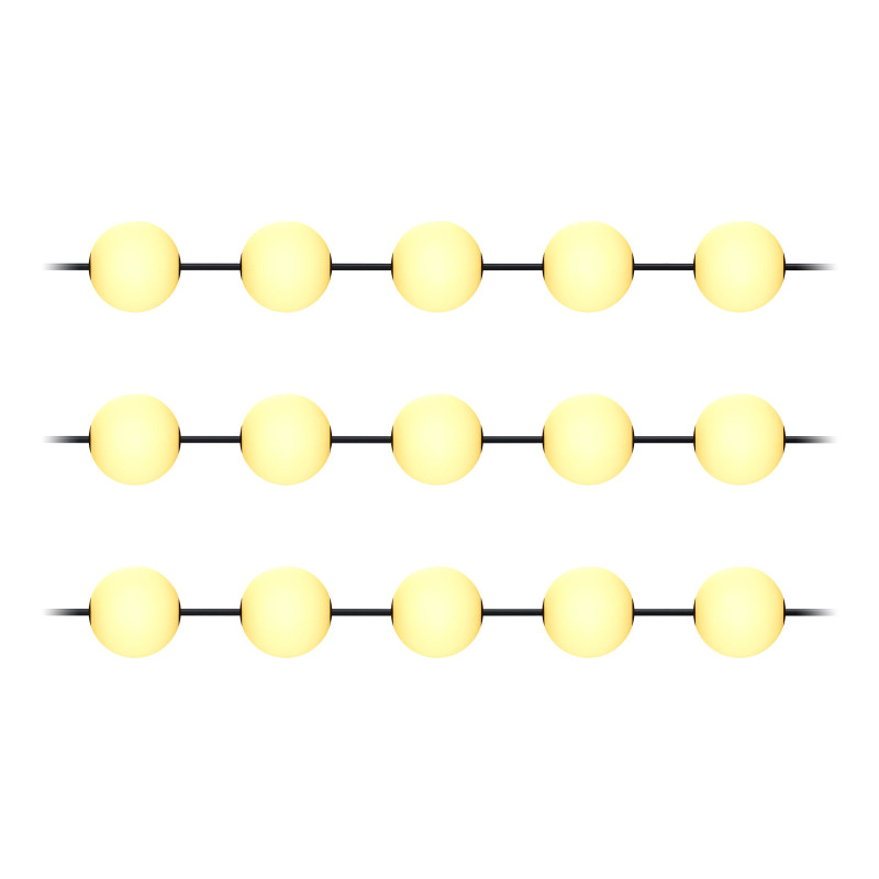Ljusslinga, 15 x 1W, 15 x 60lm, 2500K, 10,5m