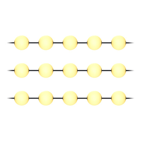 Ljusslinga, 15 x 1W, 15 x 60lm, 2500K, 10,5m | HandlaSmidigt.se
