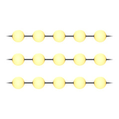 Ljusslinga, 15 x 1W, 15 x 60lm, 2500K, 10,5m