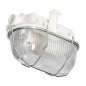 BODRUM, belysningsarmatur, E27, max. 15W, IP54, glaskupa, stålram, vit