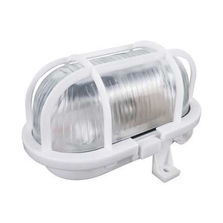 SOTOA, belysningsarmatur, E27, max 15W, IP54, glaskupa, plastskydd, vit